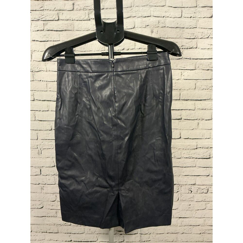 Philosophy Republic Clothing Black Faux‑Leather Skirt – Size 6